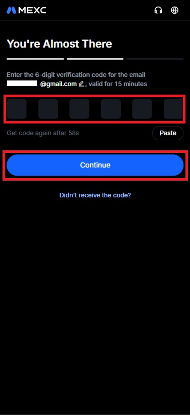 Verification code